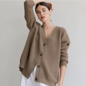 NWT Jenni Kayne Cashmere Cocoon Cardigan Undyed Stone - size XXL